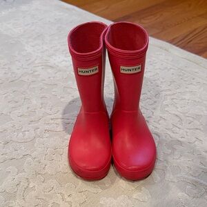 Hunter Classic pink Waterproof Rainboots